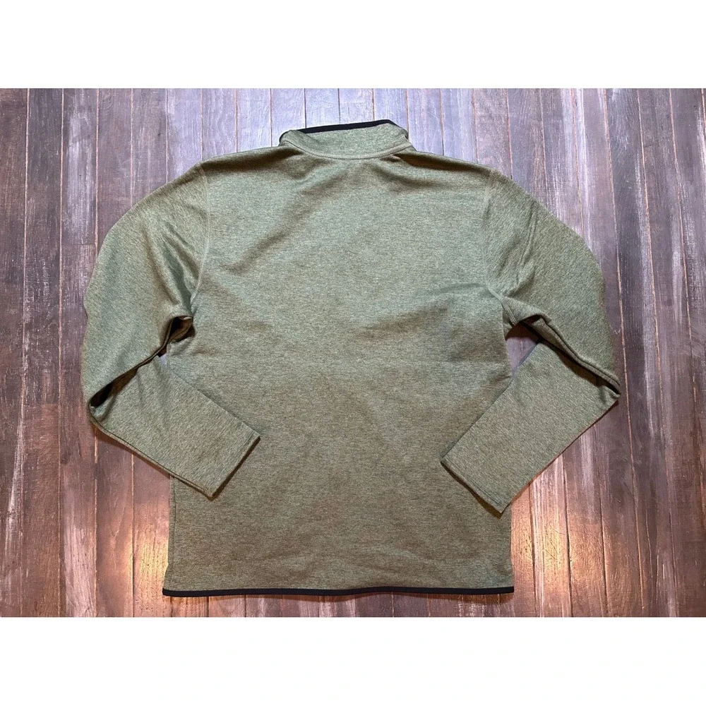 The North Face Skyline Full Zip Fleece Jacket Mens Green Heather Corporate Logo